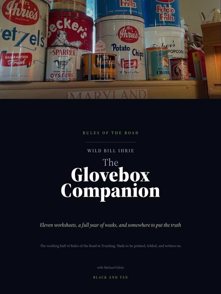 Front cover of Rules of the Road: The Glovebox Companion, the workbook that goes with the book.